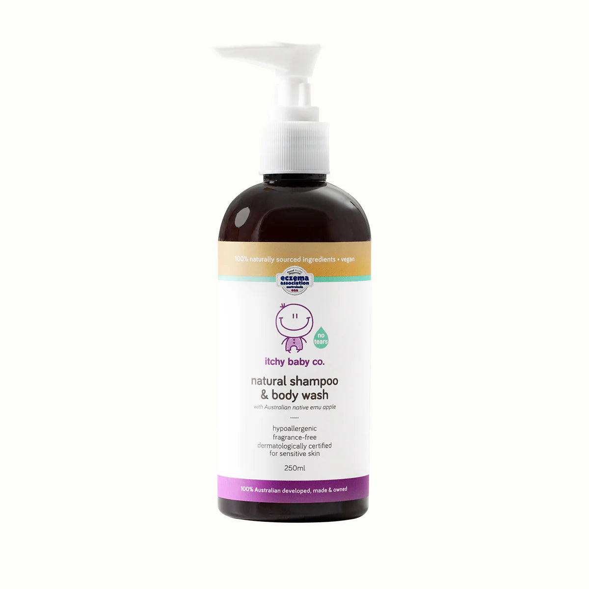 Natural Shampoo & Body Wash 250ml Itchy Baby Co