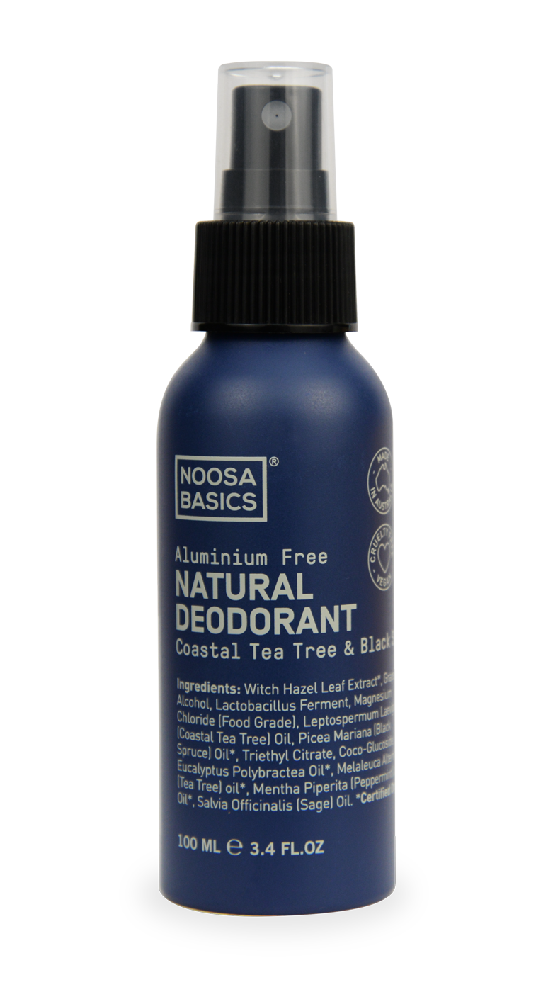 Noosa Basics Natural Deodorant Spray - Coastal Tea Tree & Black Spruce 100ml - Sown