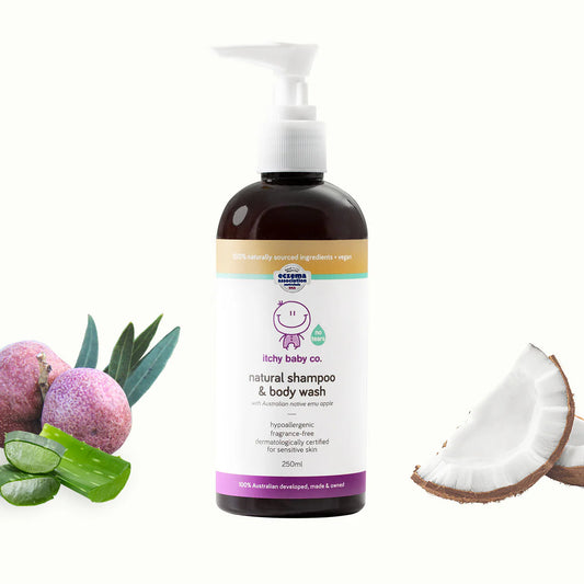 Natural Shampoo & Body Wash 250ml Itchy Baby Co