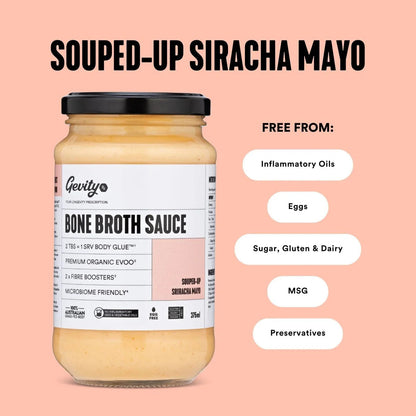 Bone Broth Sauce Souped-Up Sriracha Mayo G/F 375ml Gevity Rx