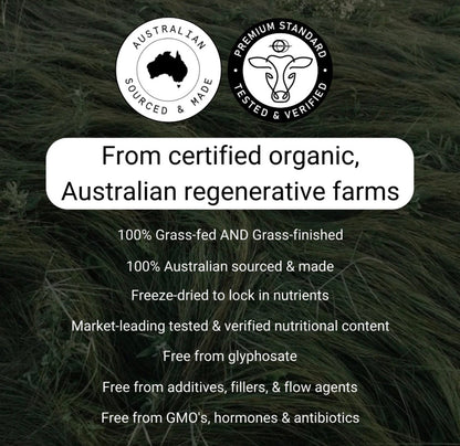 Organic Grass Fed Beef Liver Capsules Cell Squared