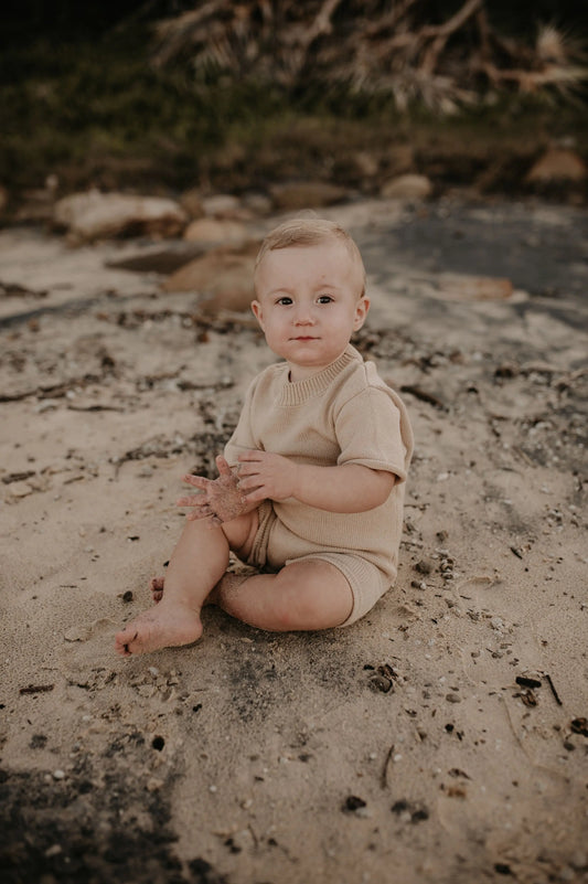 Knitted Jumpsuit - Sand - Sown