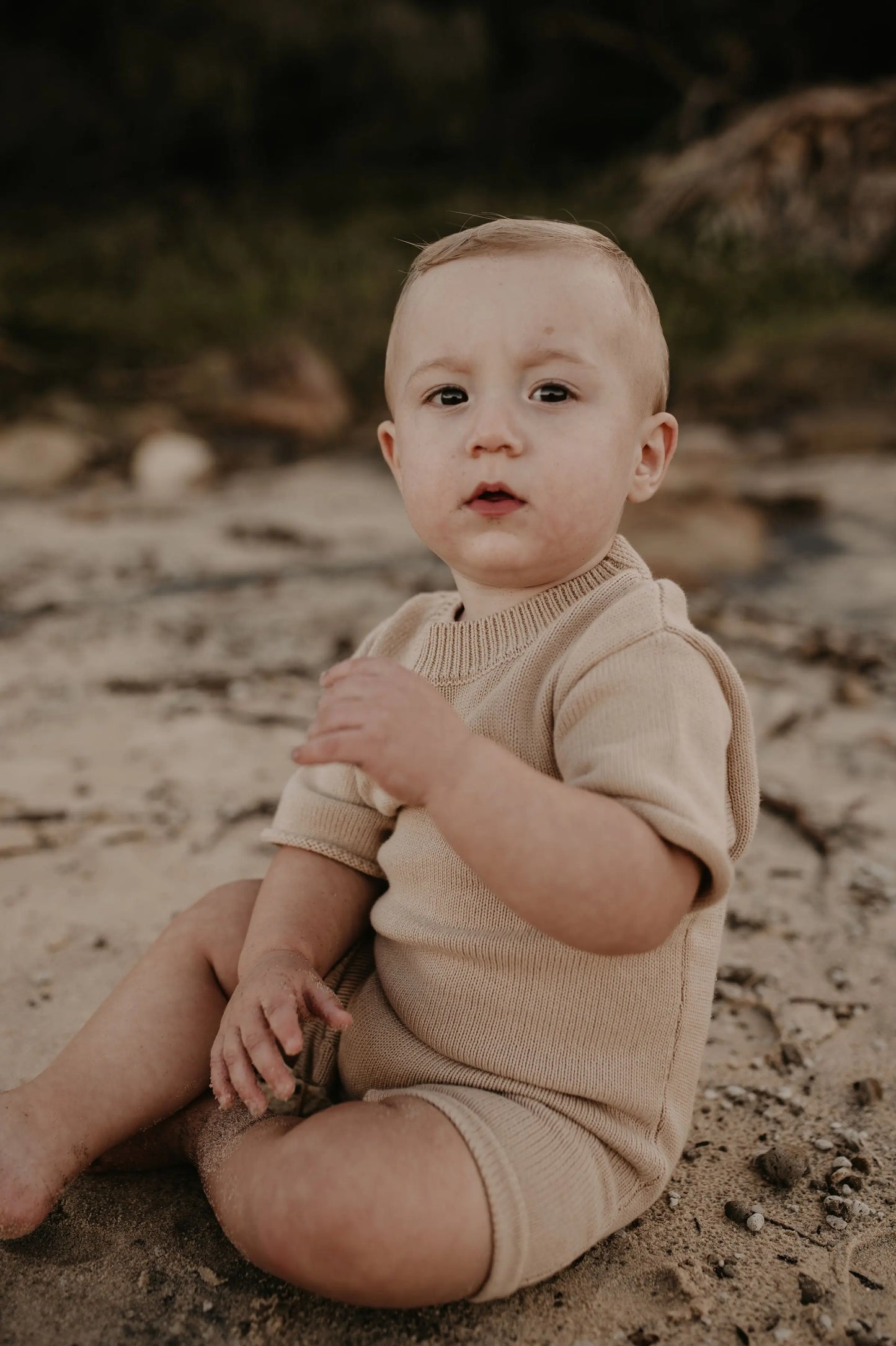 Knitted Jumpsuit - Sand - Sown