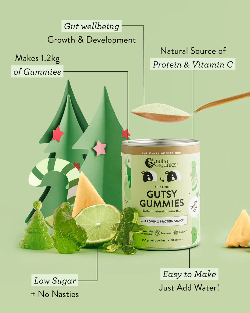 Gutsy Gummies Pine Lime Nutra organics
