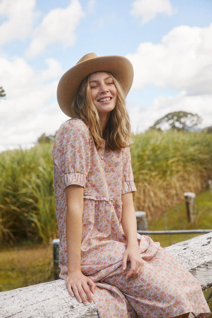 Poppy Dress in Honey Rose - Sown