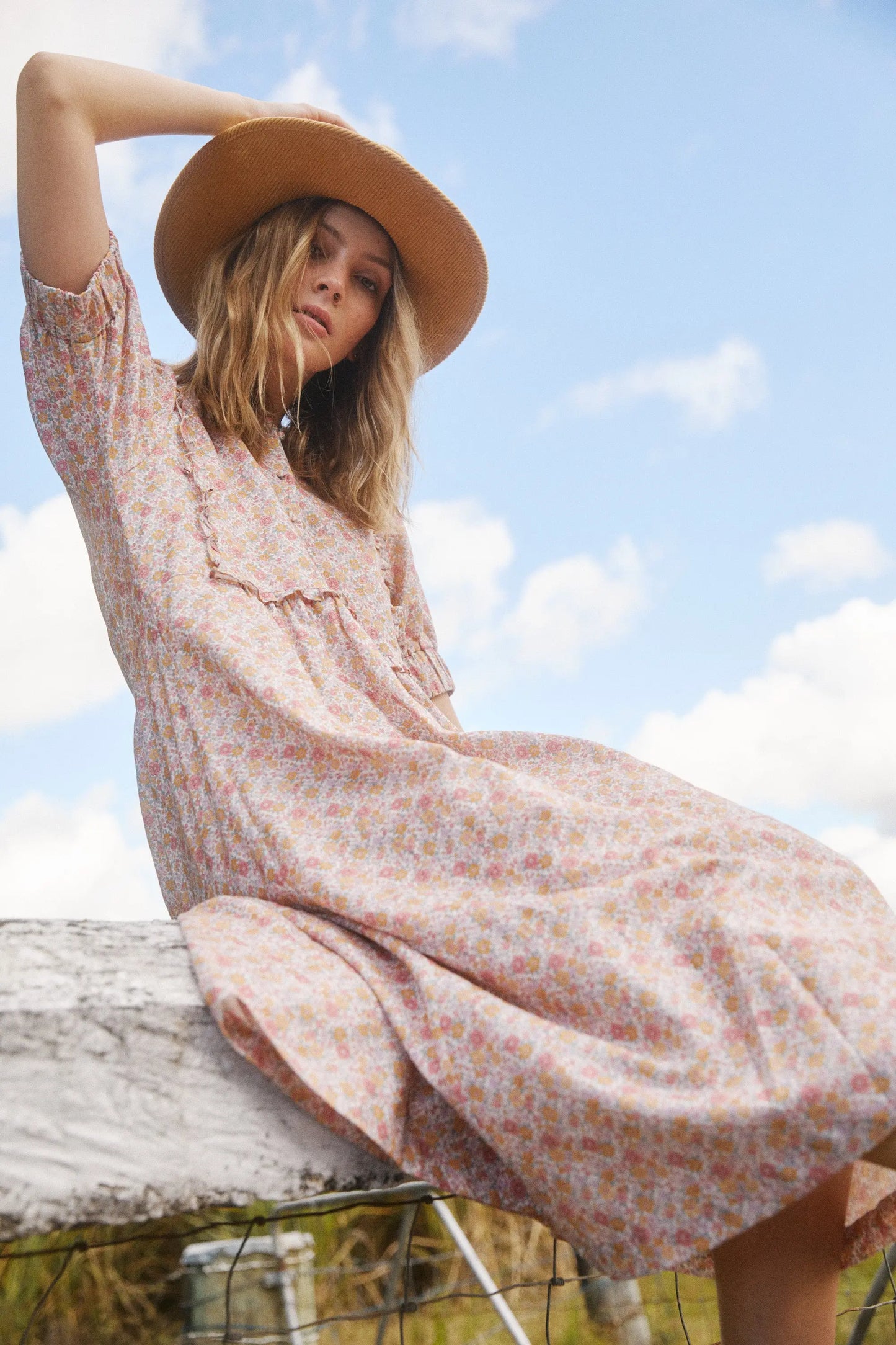 Poppy Dress in Honey Rose - Sown