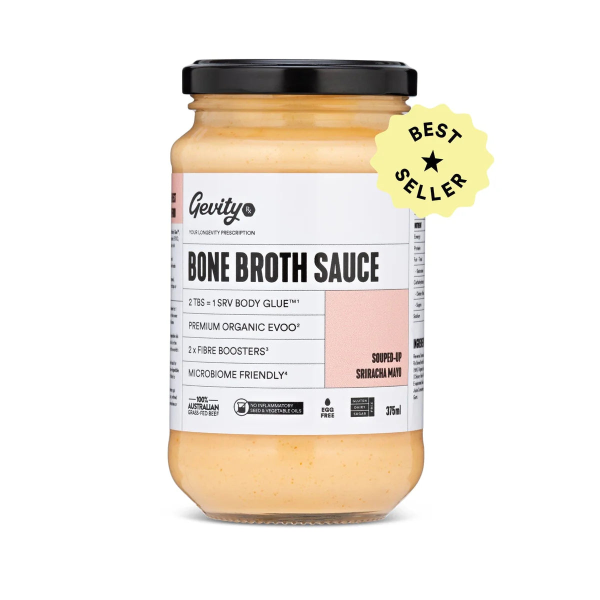 Bone Broth Sauce Souped-Up Sriracha Mayo G/F 375ml Gevity Rx