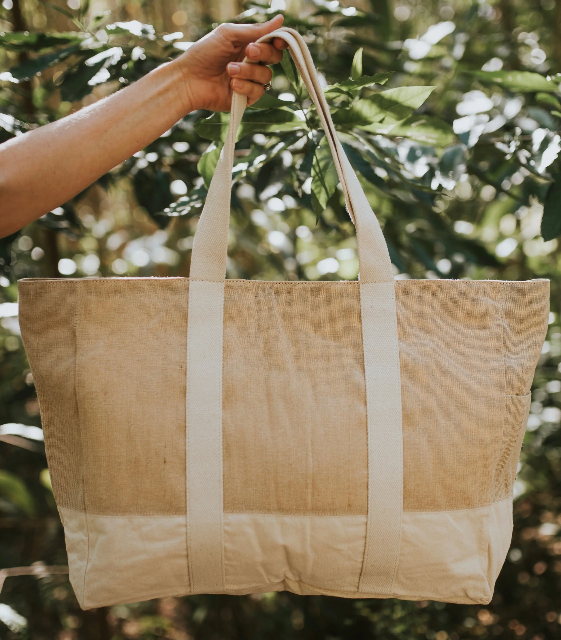 Village Juco & Organic Canvas Market Bag - Sown