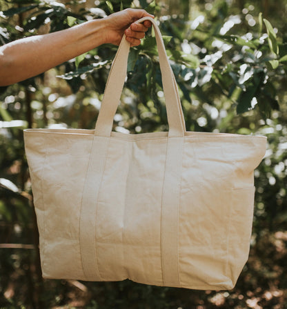 Village Organic Canvas Market Bag - Sown