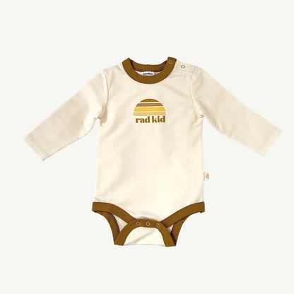 Rad Kid Classic Long Sleeve Organic Cotton Onesie - Sown