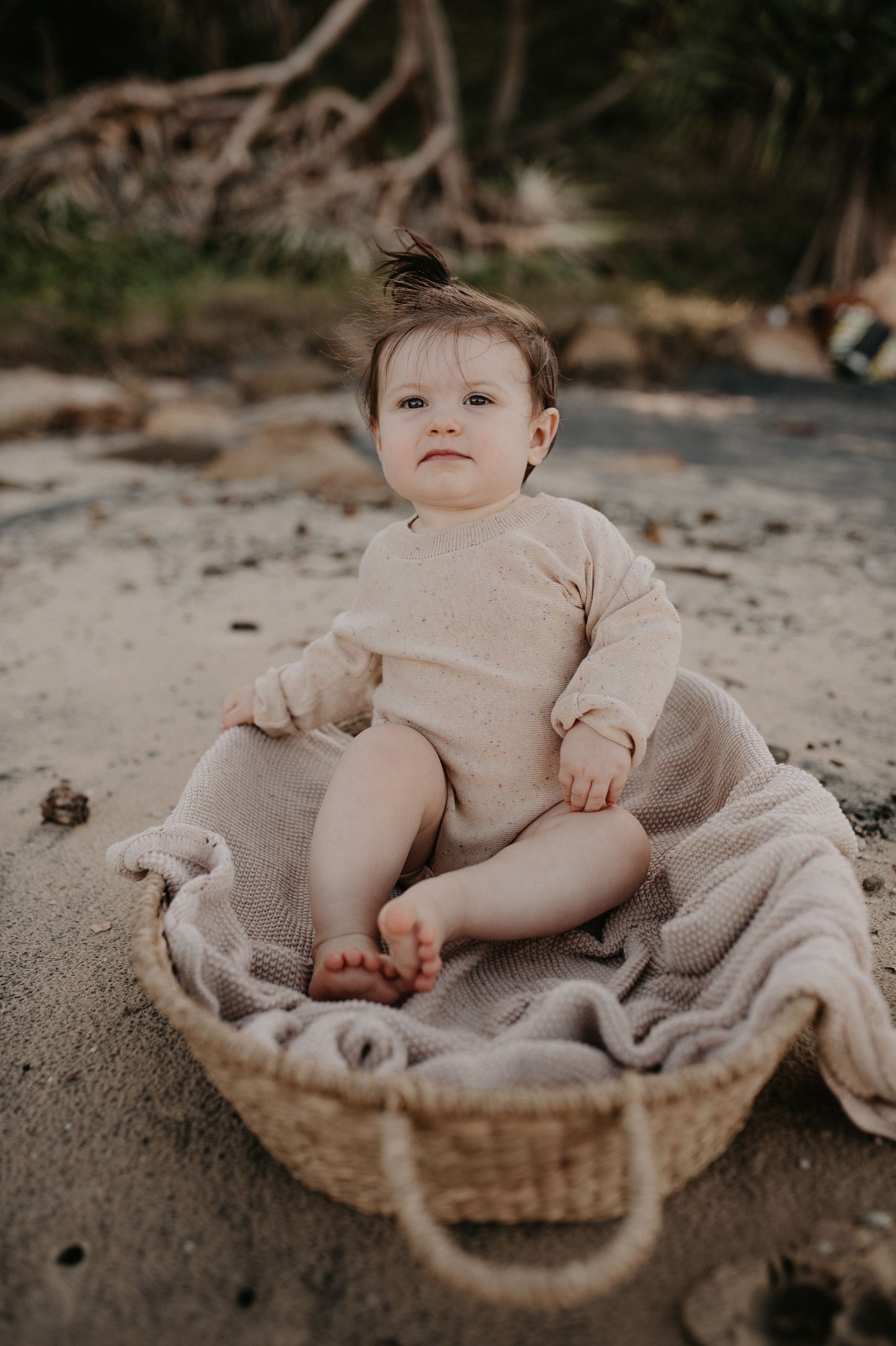 Speckled Knit Romper - Sown