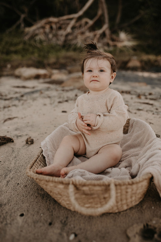 Speckled Knit Romper - Sown