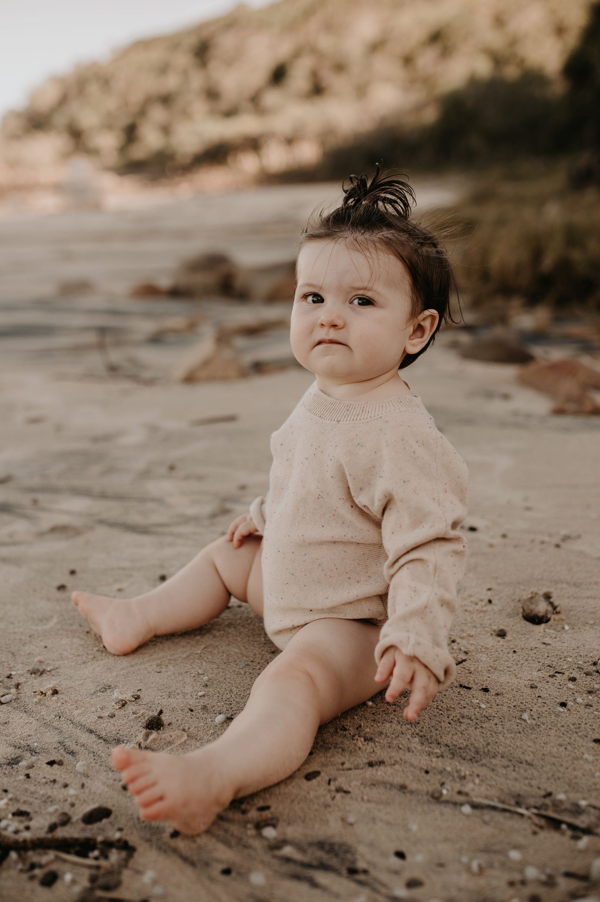 Speckled Knit Romper - Sown