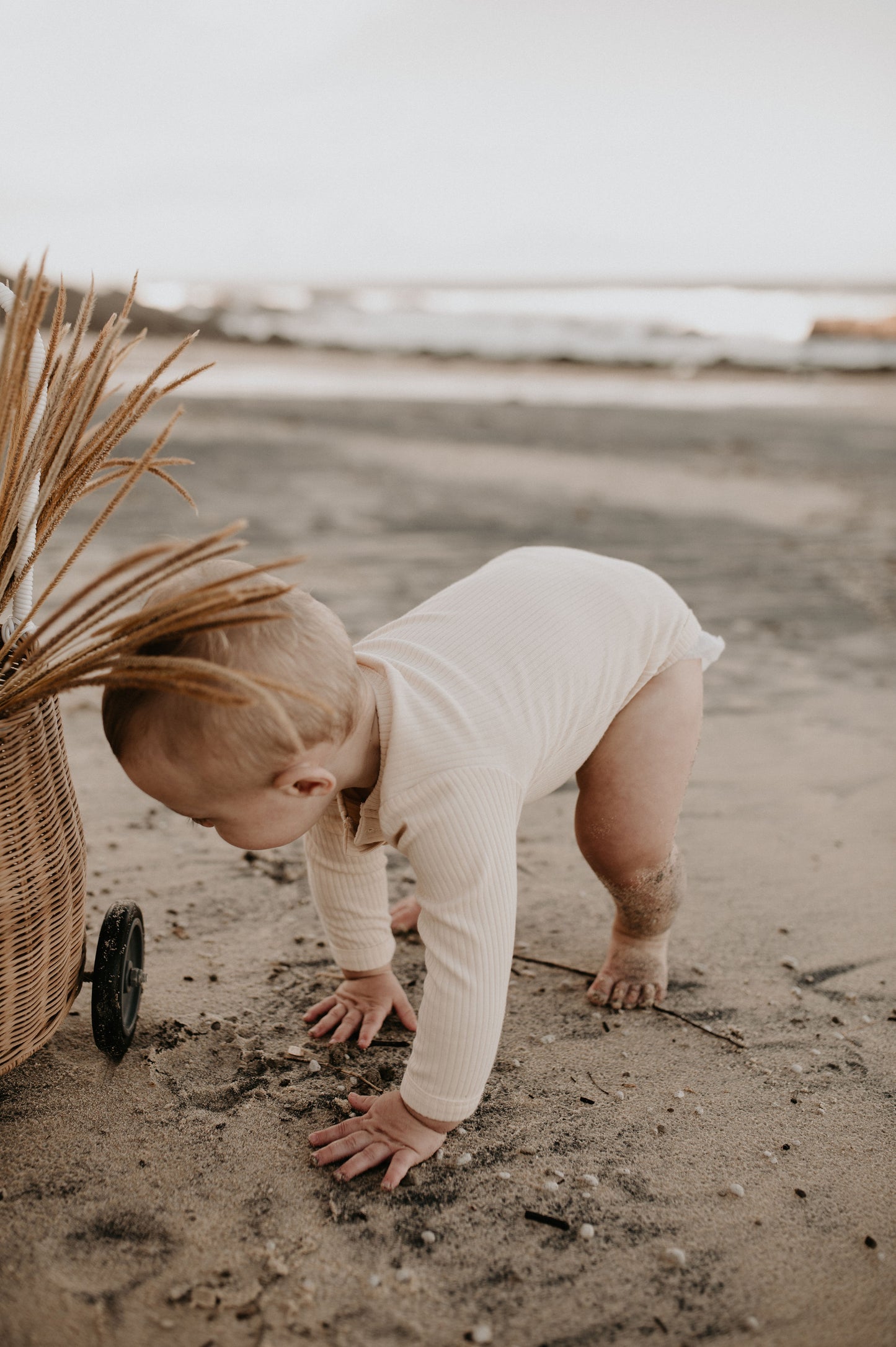 Organic Ribbed Romper - Sown