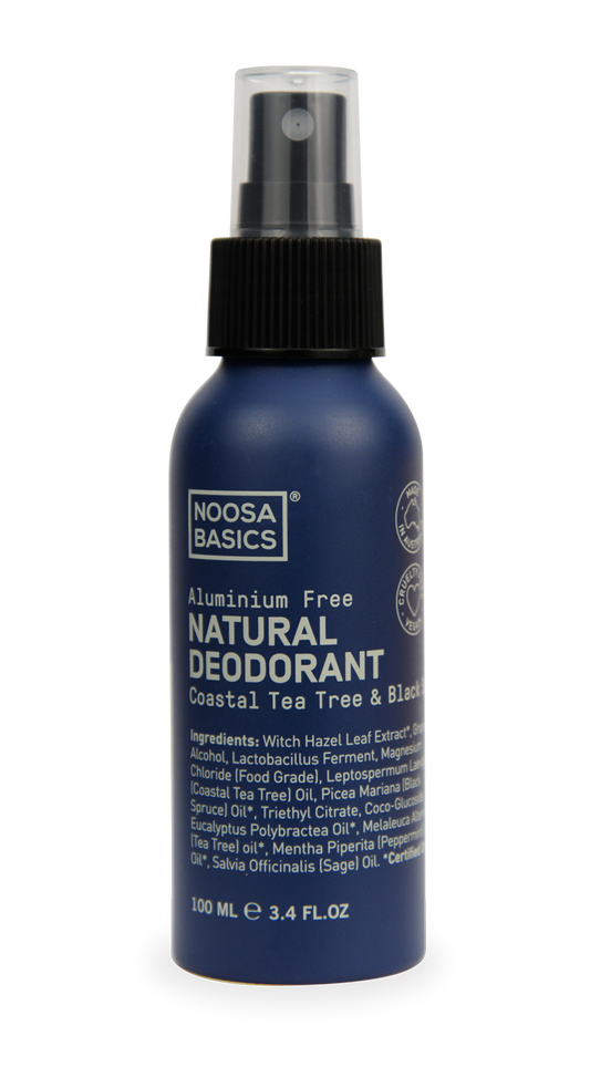 Noosa Basics Natural Deodorant Spray - Coastal Tea Tree & Black Spruce 100ml - Sown