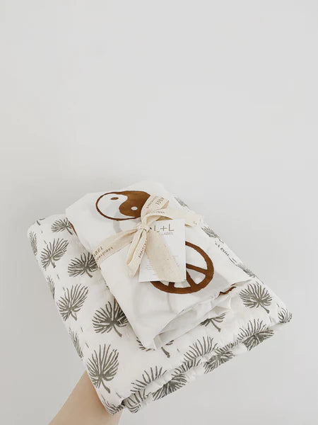 Peace Fitted Cot Sheet - Sown